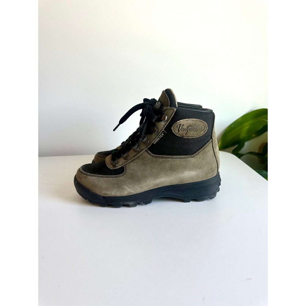 Vasque 7122M Mens Hiking Boots Olive Green Suede Lace Up Size 7.5M EU 40